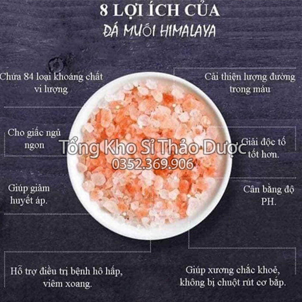 Muối hồng Hymalaya 100g (Dùng sơ chế món ăn, nguyên hạt hoặc xay mịn nguyên chất)