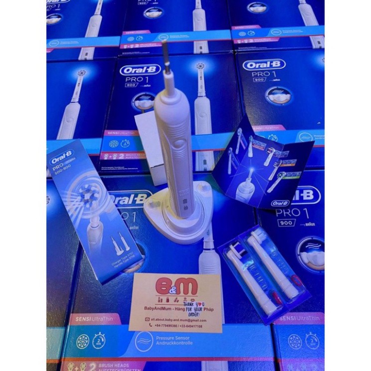 SĂN SALE NÀO MỌI  NGƯỜI  Bộ bàn chải đánh răng điện Oral b Pro 700 & Pro 600 & Pro 900 - hàng bill Pháp SĂN SALE NÀO MỌI