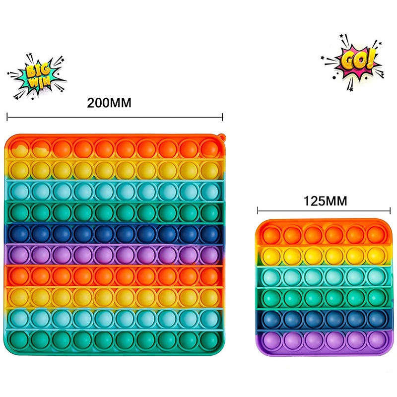 Đồ Chơi Bóp Bong Bóng Chất Liệu Silicon Giúp Giảm Căng Thẳng Cho Người Lớn Và Trẻ Em