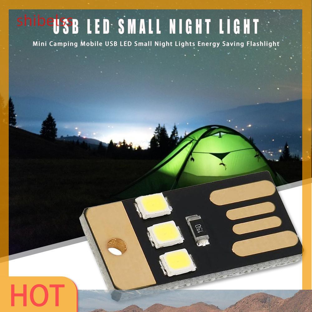 Đèn ngủ LED nhỏ mini USB tiết kiệm năng lượng thích hợp đi cắm trại | WebRaoVat - webraovat.net.vn