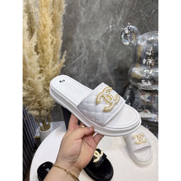 Bán sỉ Dép nữ đế bánh mì quai bản chần chỉ tag X ngọc sang xịn