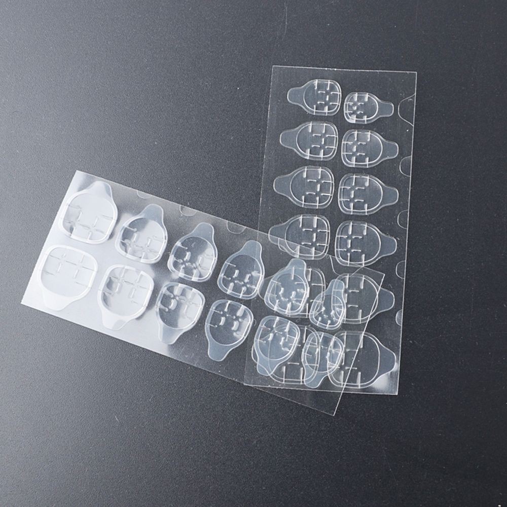 Bộ 10 tấm băng keo 2 mặt dán móng tay trong suốt