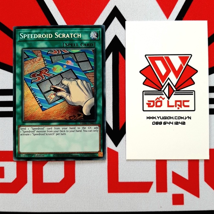 Thẻ Bài Yugioh Spell Speedroid Scratch - BROL-EN035 - Secret