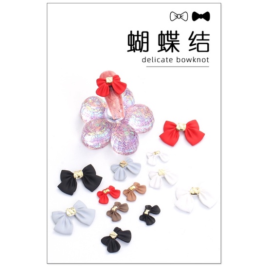 Charm nơ đính móng giả - C006