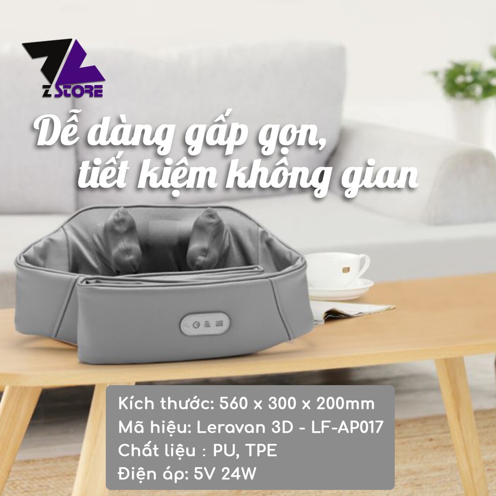 Đai massage Xiaomi Leravan 3D - LF-AP017 - Máy massage lưng, vai, gáy, toàn thân - Magage đa năng