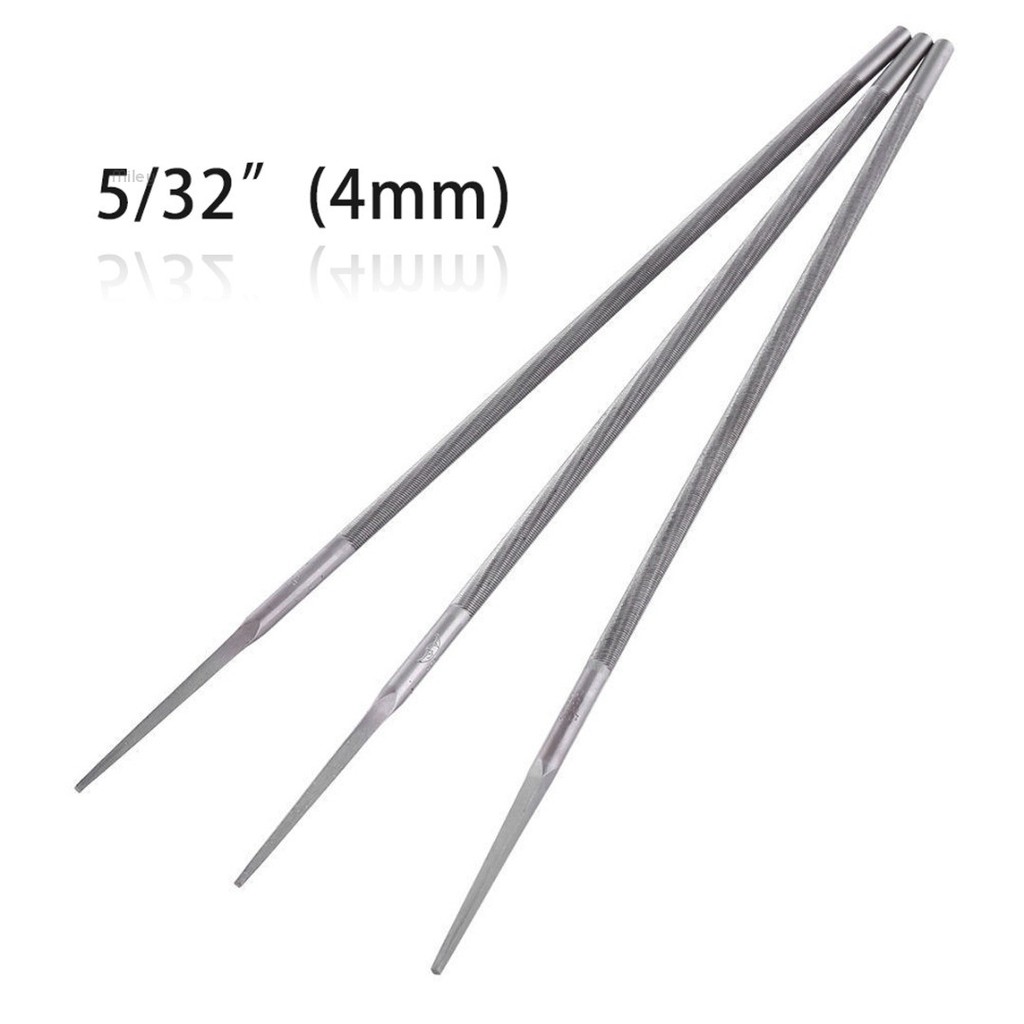 Set 3 dũa lưỡi cưa 4mm 5 / 32 " cho máy cưa gỗ