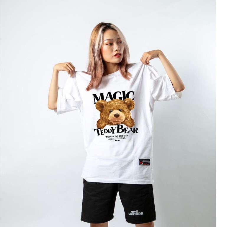 Áo phông unisex tay lỡ form rộng Thun Nam Nữ Gấu mập Teddy Local Brand Mi Midori