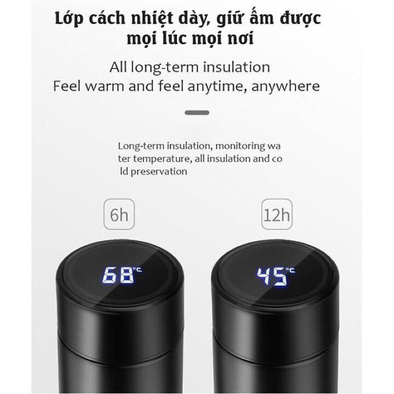 Bình giữ nhiệt cảm ứng báo nhiệt độ
