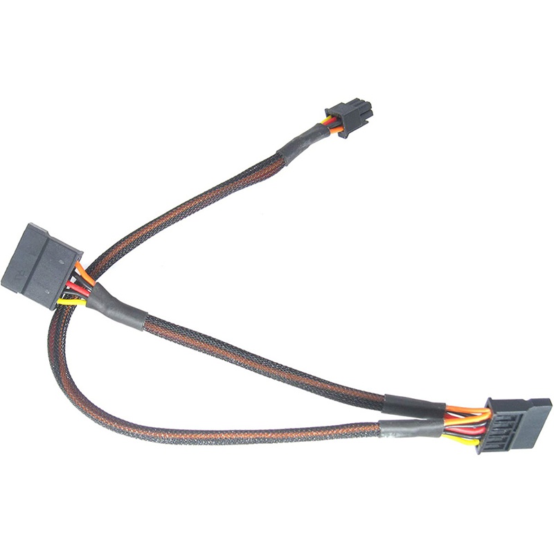 Dây cáp nguồn mở rộng mini 6pin sang 15pin x2 sata cho máy tính dell vostro 3650 3653 3655