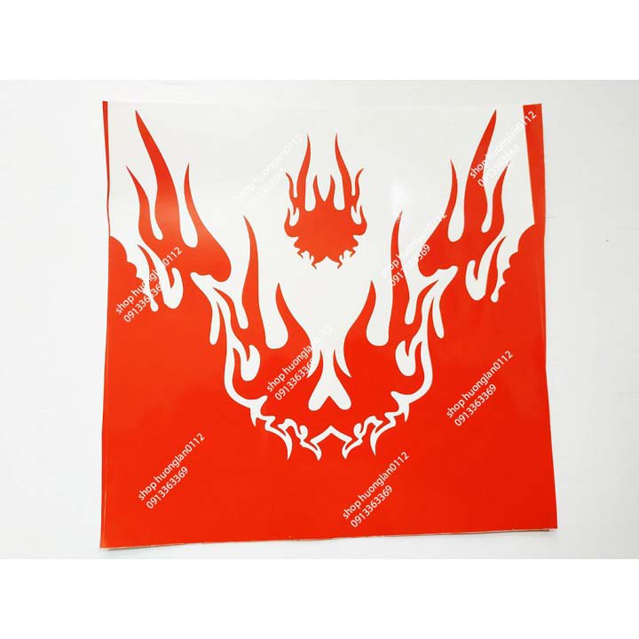 Tem dán dè trước sau xe máy đủ màu giá 1 cái