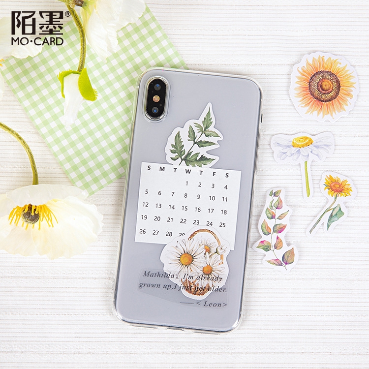 Hộp 46 Miếng Dán Trang Trí Hoa Cúc Và Hướng Dương