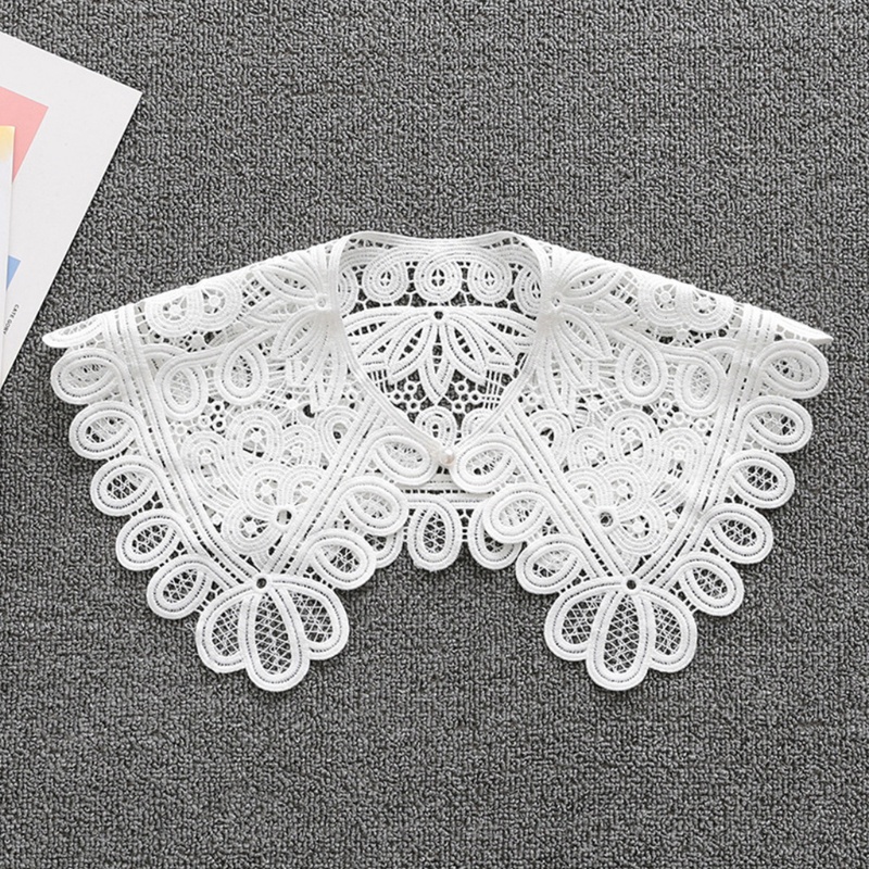 Cổ áo giả bằng ren họa tiết hoa dùng trang trí Hán phục
 | BigBuy360 - bigbuy360.vn