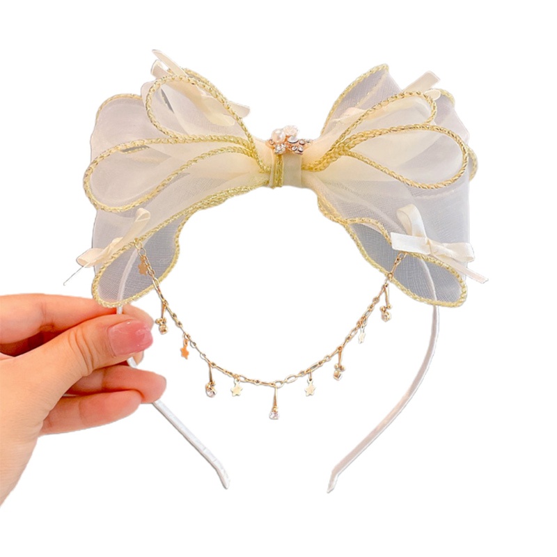 Kẹp Tóc Nơ To Bằng Vải Organza Cho Các Bữa Tiệc Hóa Trang Hàng Ngày