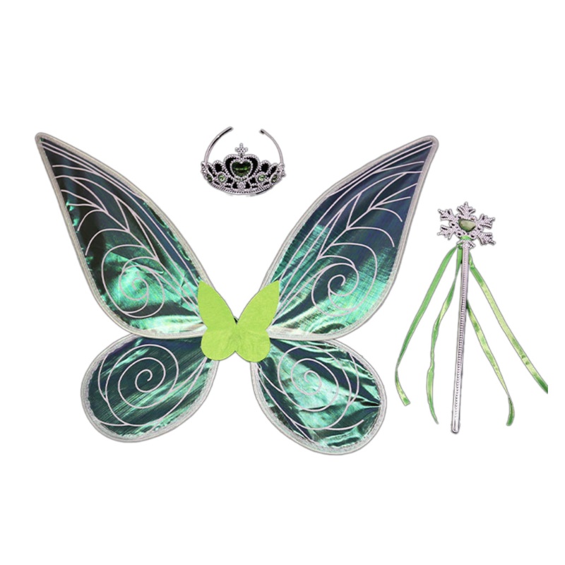 Bộ Tóc Giả Hóa Trang Thiên Thần Có Cánh Lấp Lánh Dễ Thương Cho Bé Gái