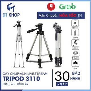 Gậy chụp ảnh 3 chân Tripod 3110 DTSHOP chụp hình quay phim tự sướng xoay 360 tương thích với nhiều thiết bị