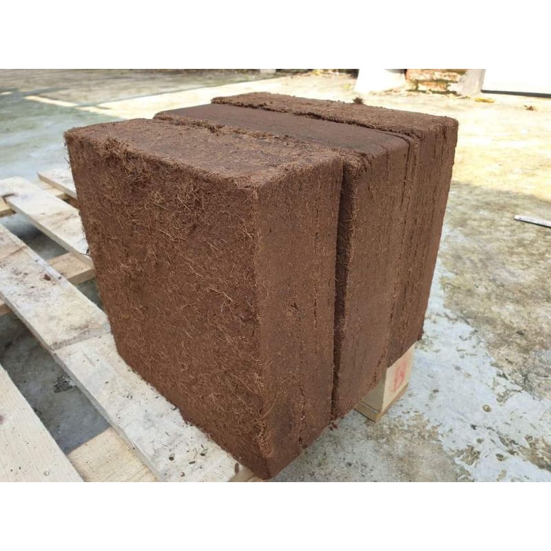 viên lớn 5kg xơ Dừa đất hữu cơ nở đc 50kg đất.
