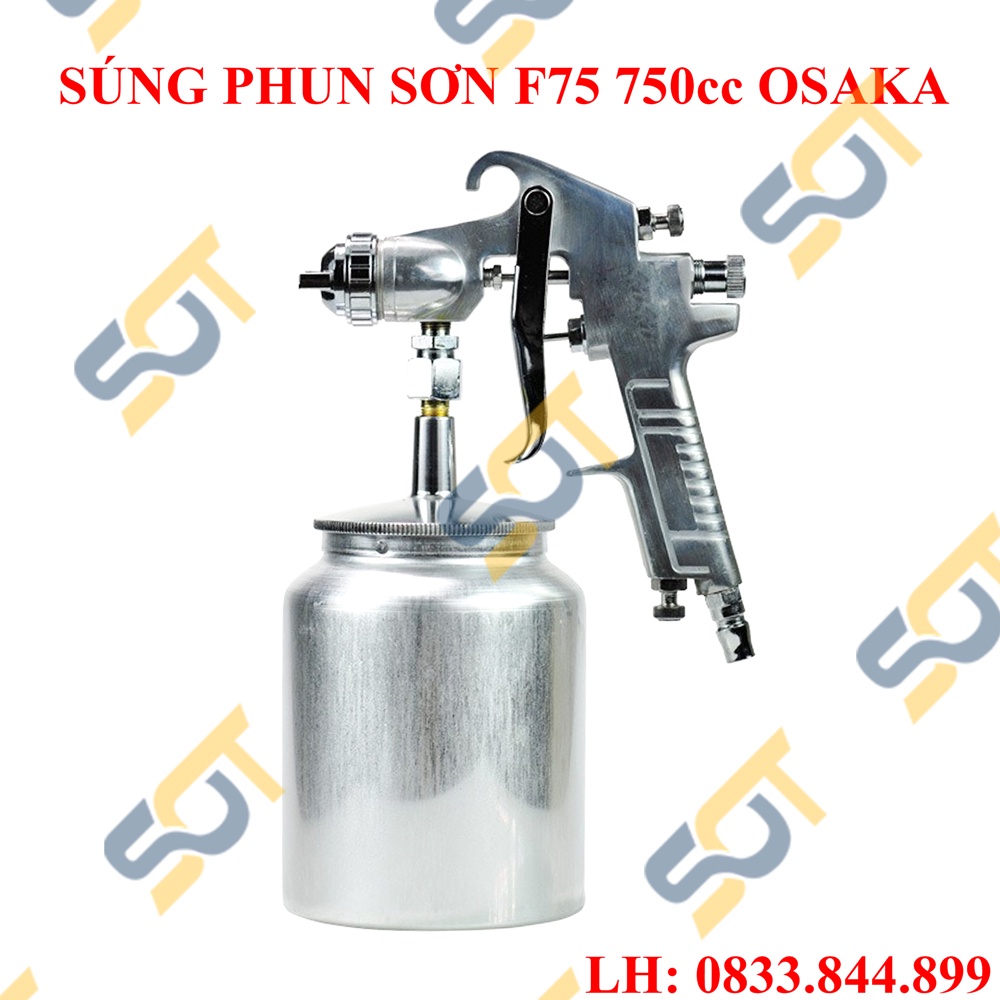 Súng phun sơn F75 750CC OSAKA cầm tay - Chính hãng