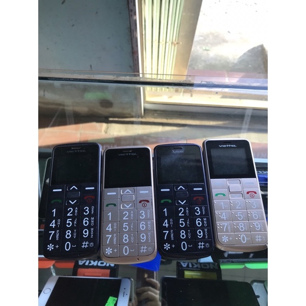 Điện thoại Viettel V6216i Hoặc Xphone 2 Sim Cũ đẹp- Điện Thoại Người Già Kèm Pin + sạc