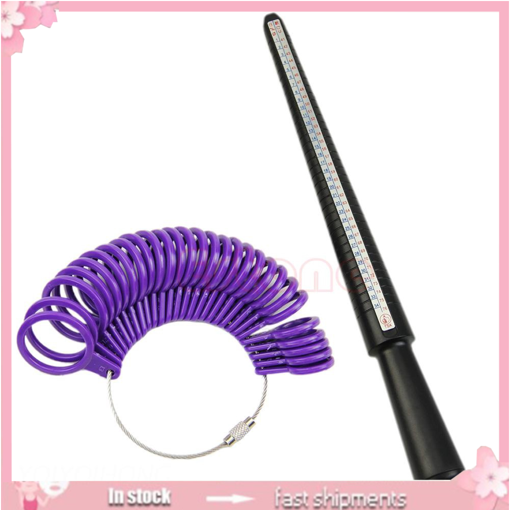 Bộ Dụng Cụ Đo Kích Thước Nhẫn Đeo Ngón Tay Tiện Dụng