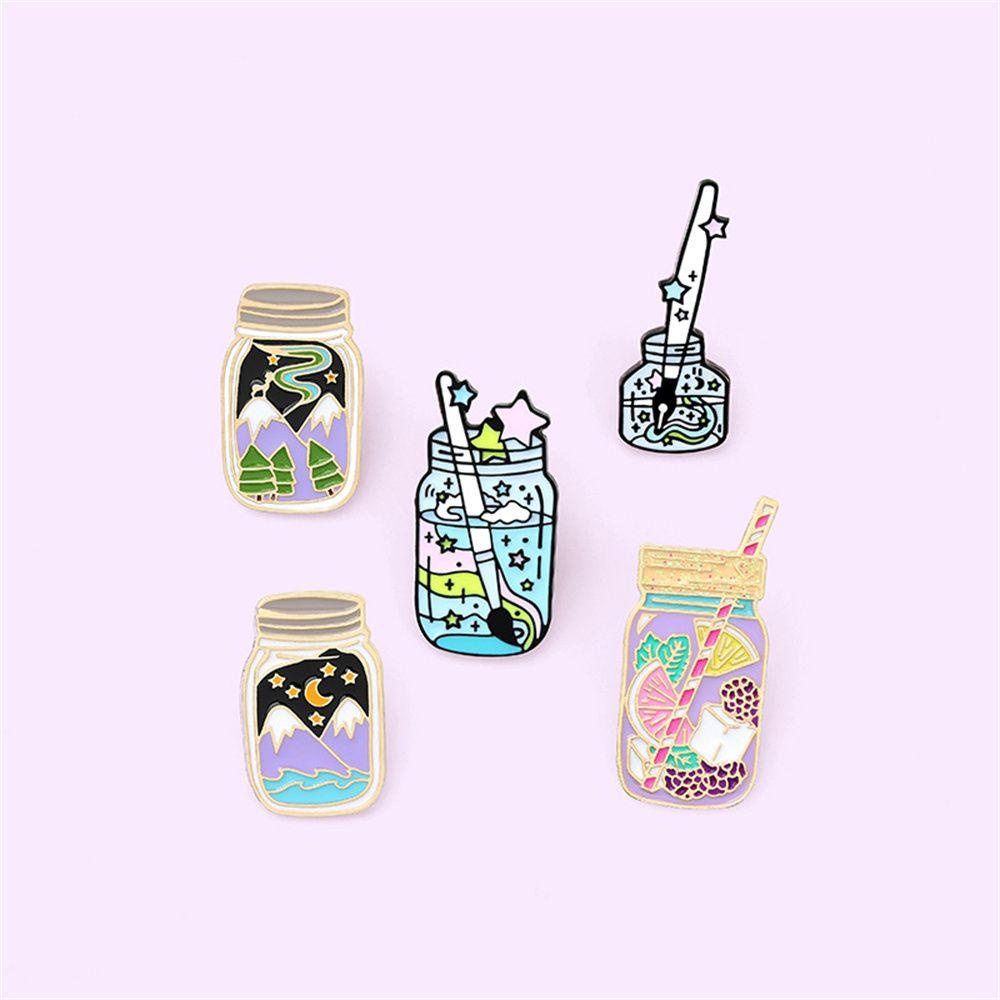 Ghim Cài Áo Hình Lọ Đựng Sơn Màu Vẽ Bạn Bè