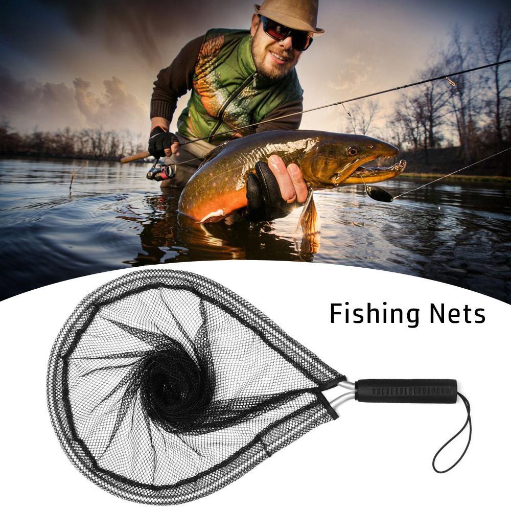 Lưới Bắt Cá Bằng Hợp Kim Nhôm Màu Đen Siêu Bền Tiện Dụng