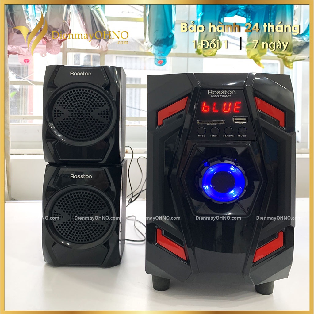 Loa Vi Tính Bluetooth BOSSTON T1900 Chính Hãng Loa Laptop Máy Vi Tính Để Bàn PC Bluetooth Đèn LED RGB - Điện Máy OHNO
