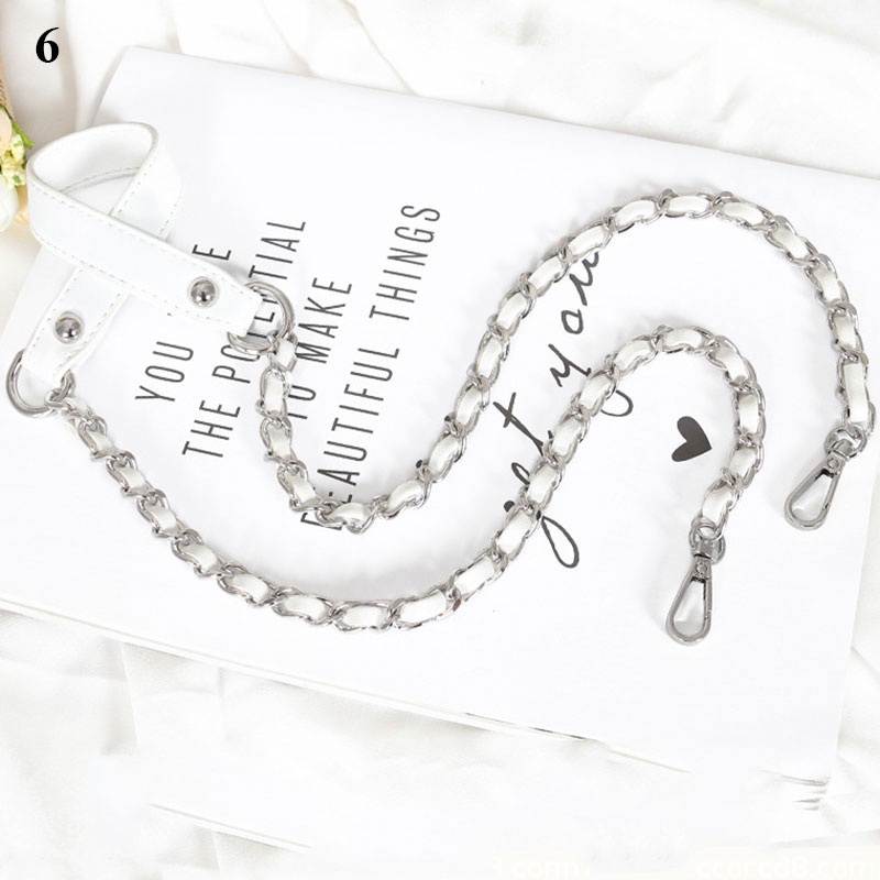 Dây đeo túi xách chất liệu da phối kim loại thời trang cho nữ