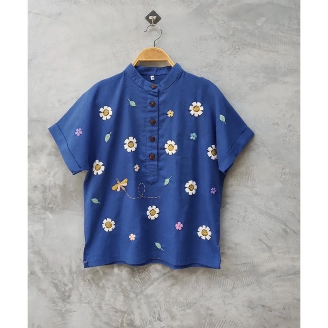 Áo linen thêu