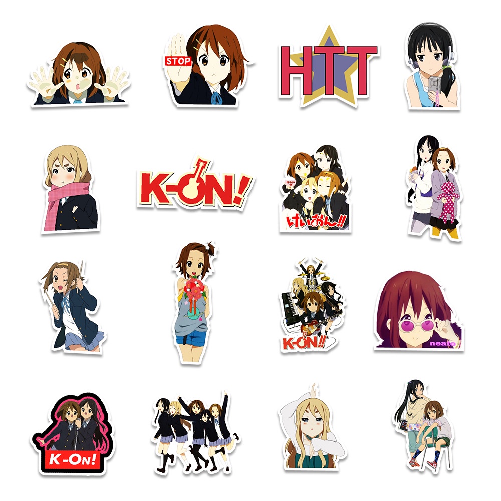50 sticker cute chống nước dán mũ nón bảo hiểm MẪU cô gái âm thanh ánh sáng Nhật Bản, vali 50 hình dán graffiti máy tính