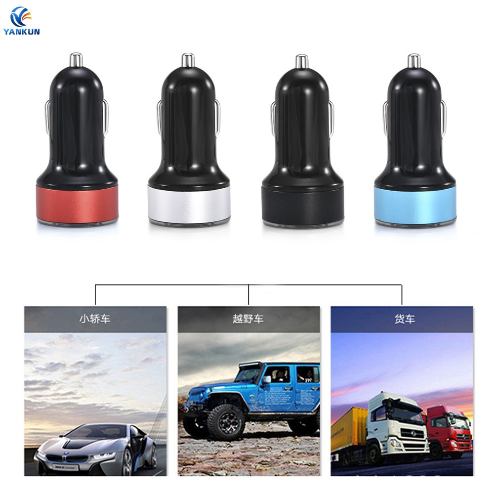 Tẩu Sạc 2 Cổng Usb 3.1a 12-24v Cho Xe Hơi