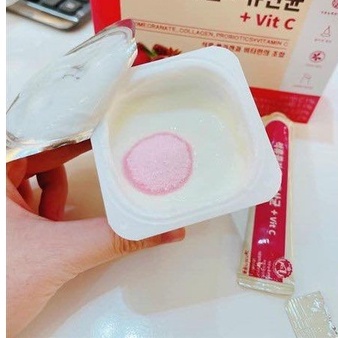 Bột Collagen Uống Lựu Đỏ Bổ Sung VitC Hàn Quốc