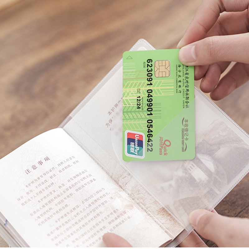 Vỏ Bọc Hộ Chiếu Bằng pvc Trong Suốt Chống Nước Tiện Dụng Ốp