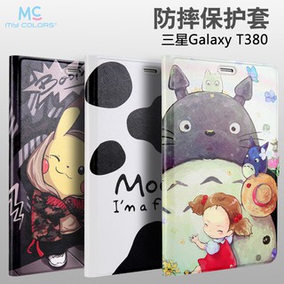 Bao da máy tính bảng họa tiết hoạt hình dễ thương cho samsung galaxy tab a 27cm 2017 t380 t385