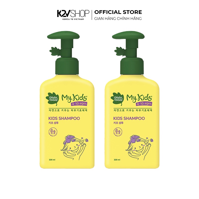 Dầu Gội Lưu Hương, Dịu Nhẹ Cho Bé Từ 3 Tuổi Greenfinger MyKids Shampoo 320ml - K2V Shop
