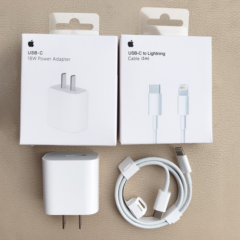 [FREE SHIP] Bộ Sạc Nhanh iPhone 18W, Sạc Nhanh 11 Pro Max, Sạc Nhanh Công Nghệ PD + Cáp Type C To Lightning