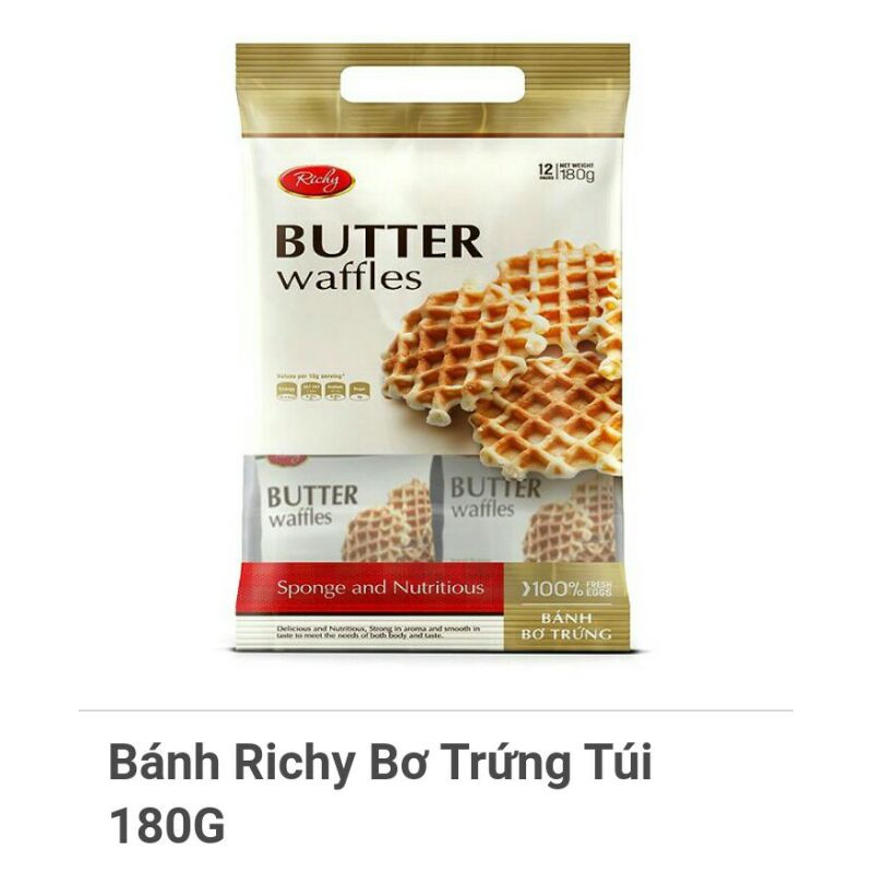 Bánh Richy bơ trứng túi 180g