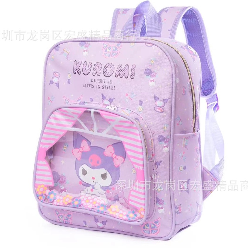 Balo Hello Kitty Cho Nữ Sinh Tiểu Học Trong Suốt Dễ Thương