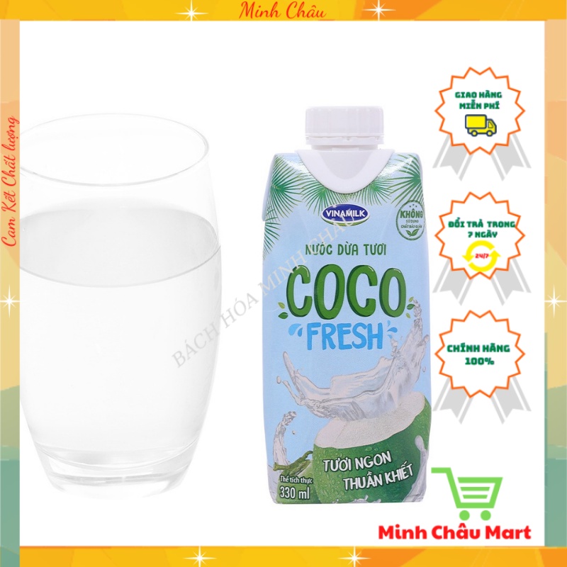 Nước Dừa Tươi Vinamilk Coco Fresh Hộp 330ml