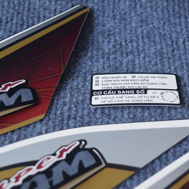 Tem Xe Dream Việt Đời 2010-2013 Family , Tem Hàng Đẹp Lắp Được Cho Supper Dream Và Dream Thái Các Đời