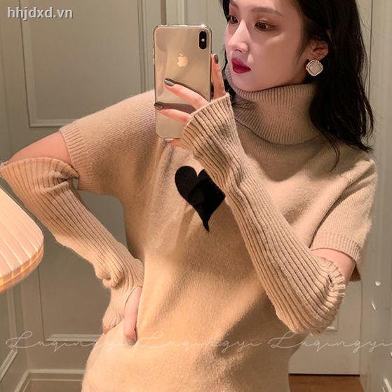 Lu Qingyi Áo sweater dệt kim cổ cao tay dài có thể tháo rời thiết kế cổ điển thu đông cho nữ
 | BigBuy360 - bigbuy360.vn