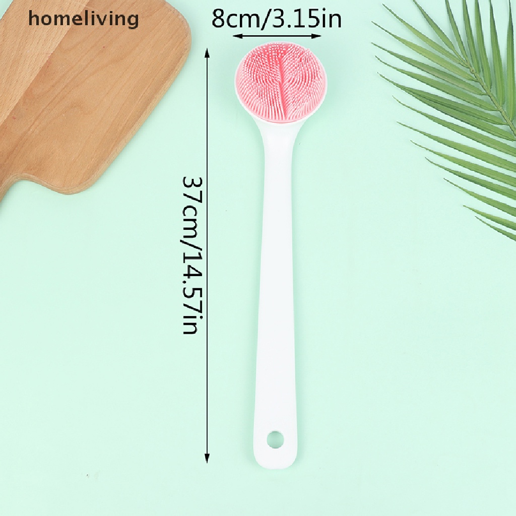 Bàn Chải Silicone Cán Dài Chà Lưng Massage Cơ Thể