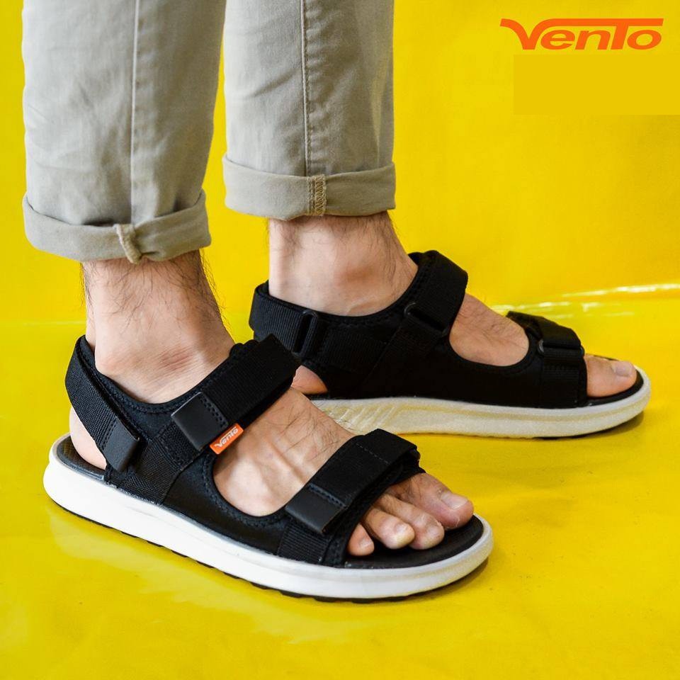 Sandal Vento Nam Nữ Quai Ngang Xuất Khẩu NB02 Đế Trắng