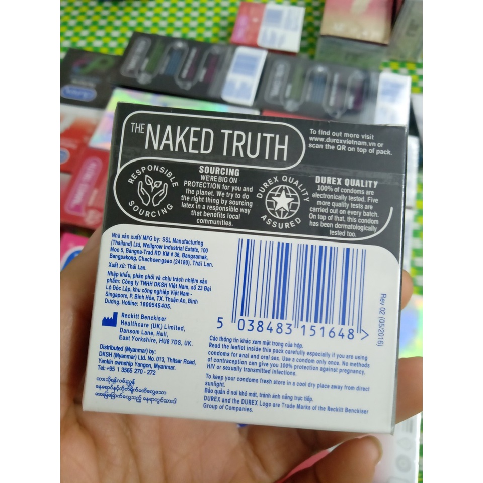 Bao cao su Durex Kingtex hộp 3 chiếc