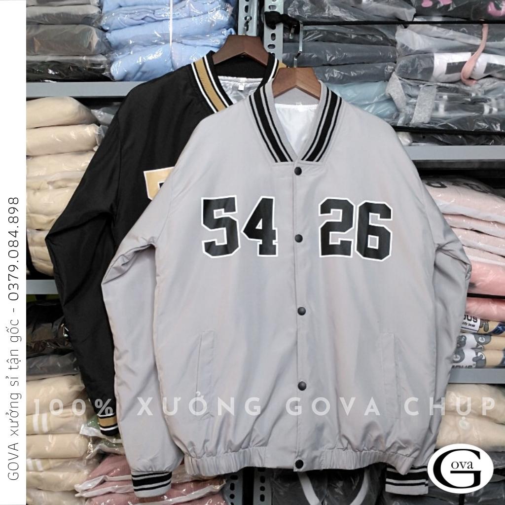 Áo khoác bomber dù 5426 nam nữ form rộng Unisex 2 lớp Chống Nắng Siêu Hot ulzzang Jacket Bomber GOVA