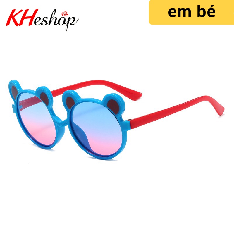 Trào Lưu Kính Hoạt Hình Trẻ Em, hình tai Gấu dễ thương tròng đổi màu Gradient siêu đặc biệt mã Y6632