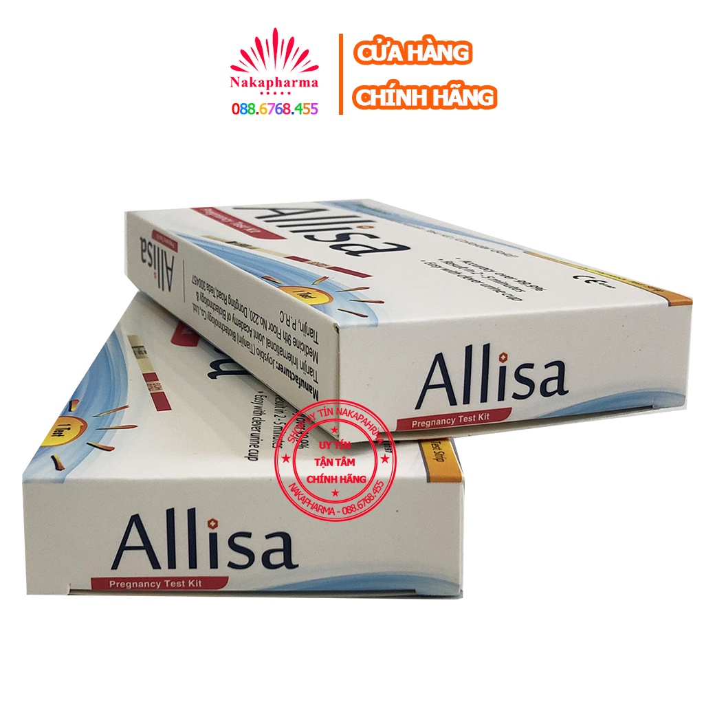 [CHÍNH HÃNG] Que thử thai Allisa Traphaco - Test thai nhanh HCG - Nhanh chóng, tiện lợi, chính xác Alisa