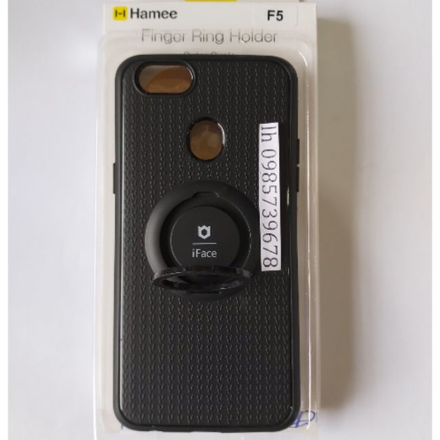 Ốp lưng dẻo iFace oppo F5 (3in1)kèm giá đỡ iring (hàng loại 1