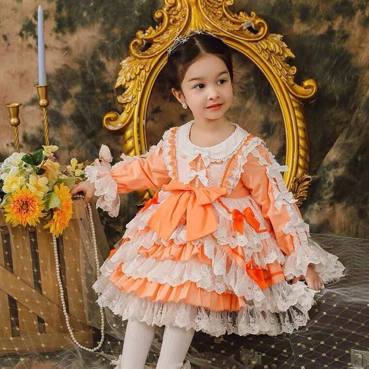 Đầm Công Chúa Phong Cách Lolita Thời Trang Mùa Xuân Cho Bé Gái