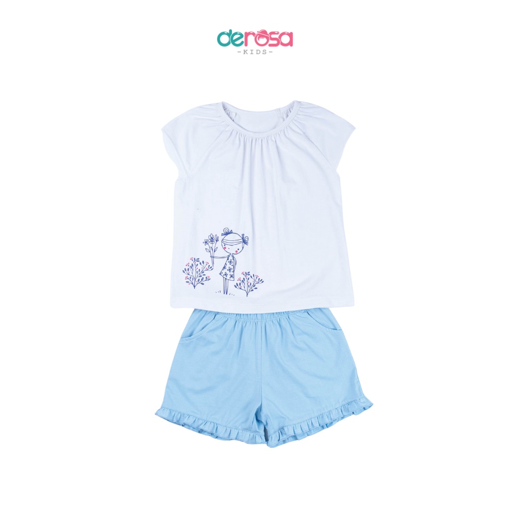 Bộ Quần Áo Bé Gái (3 - 8 tuổi) DEROSA KIDS ASKD016B