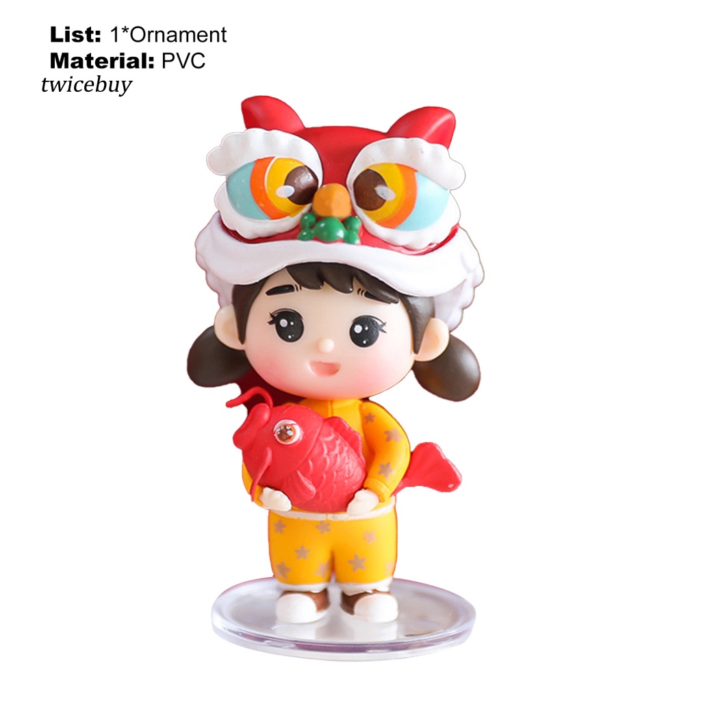 Mô Hình Sư Tử Nhảy Múa Để Bàn Trang Trí Cho Bé